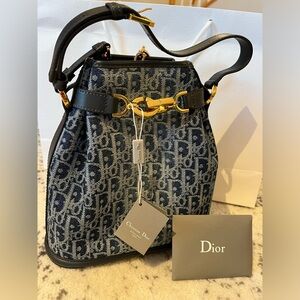c’est dior bag blue denim